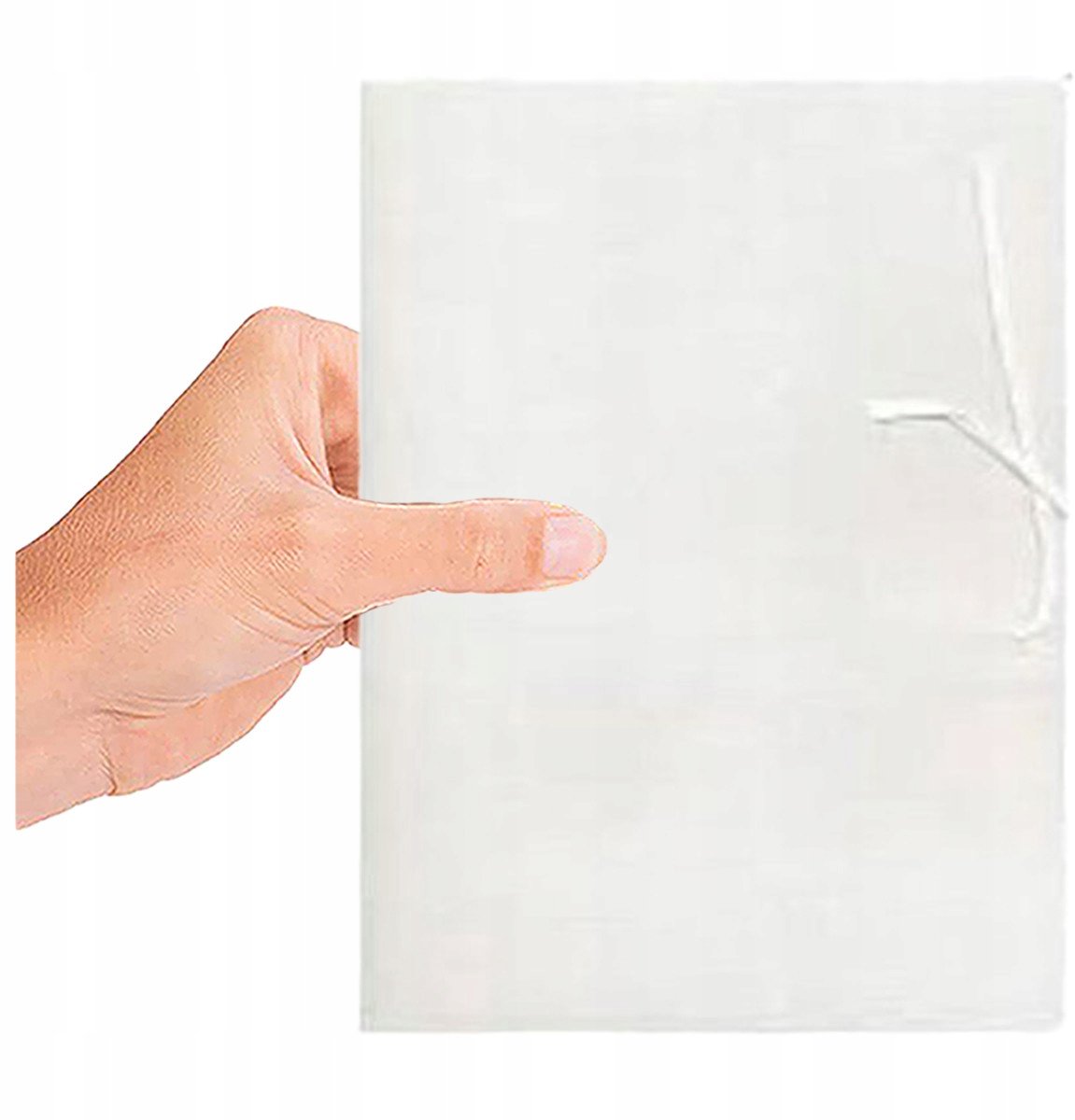 Sterke A4+ Map met Sluiting - Wit, Blanco, Duurzaam