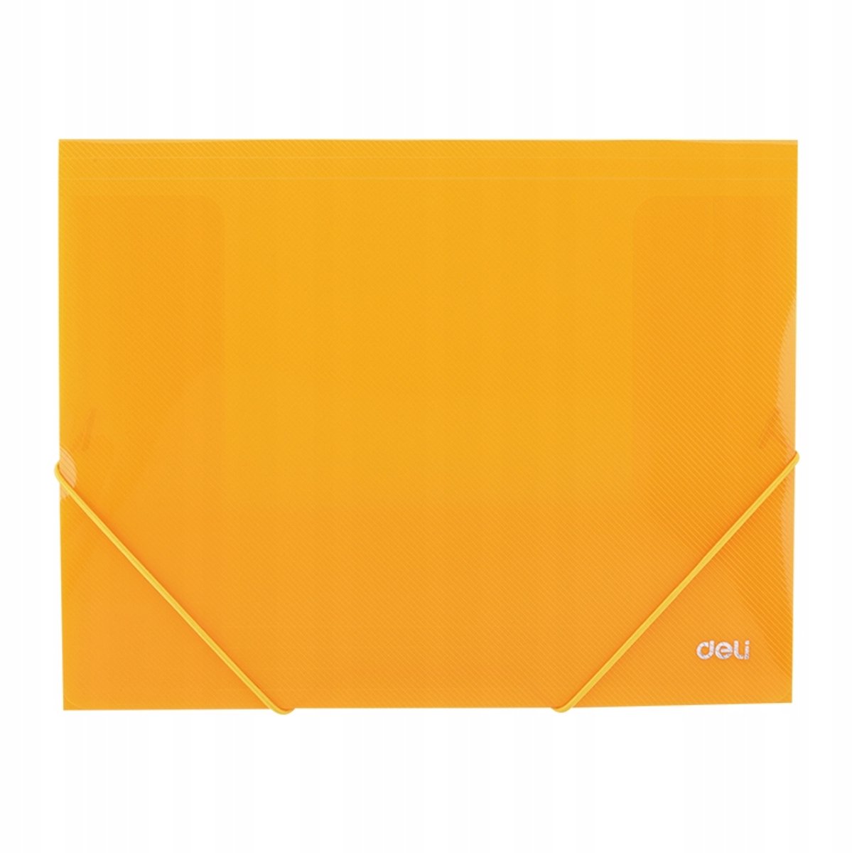 Deli A4 map met hoekelastiek - Oranje, PP, Ruim