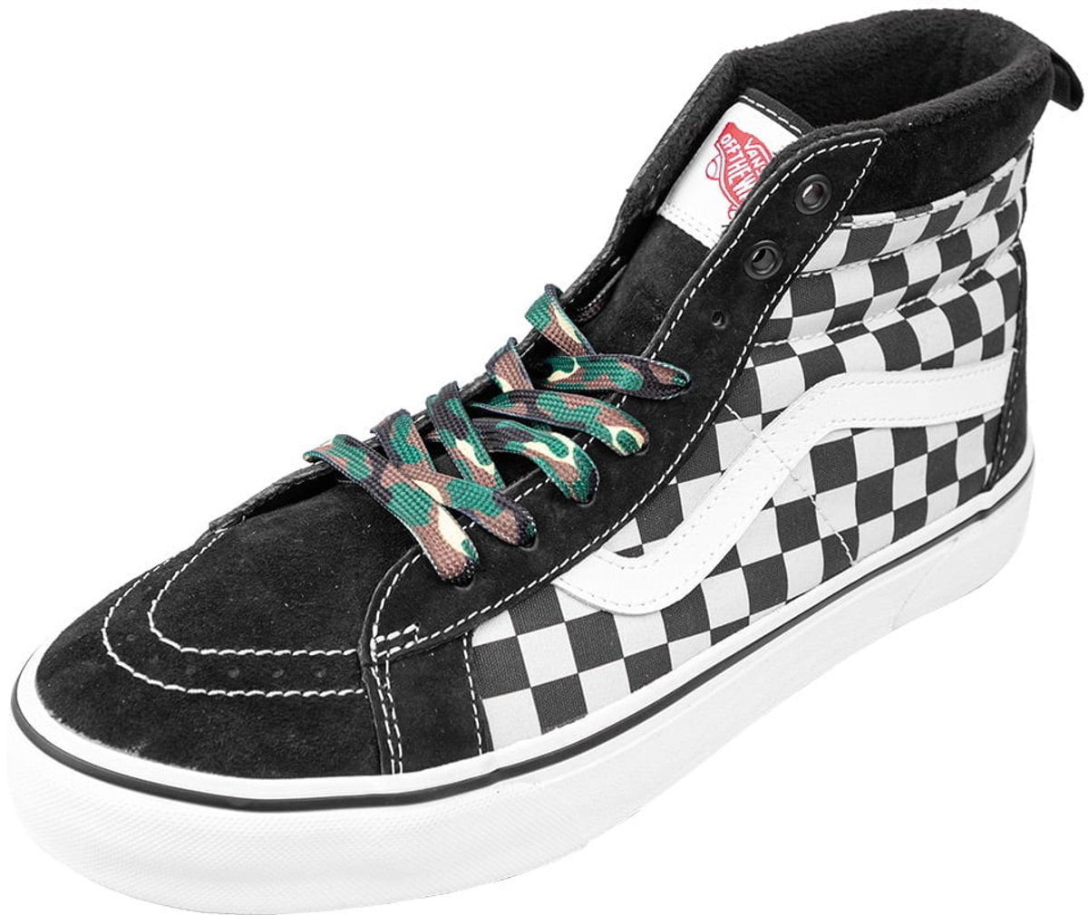 Platte schoenveters | Sneaker veters | Print: Camouflage | Kleur: Donker groen | Lengte: 100cm