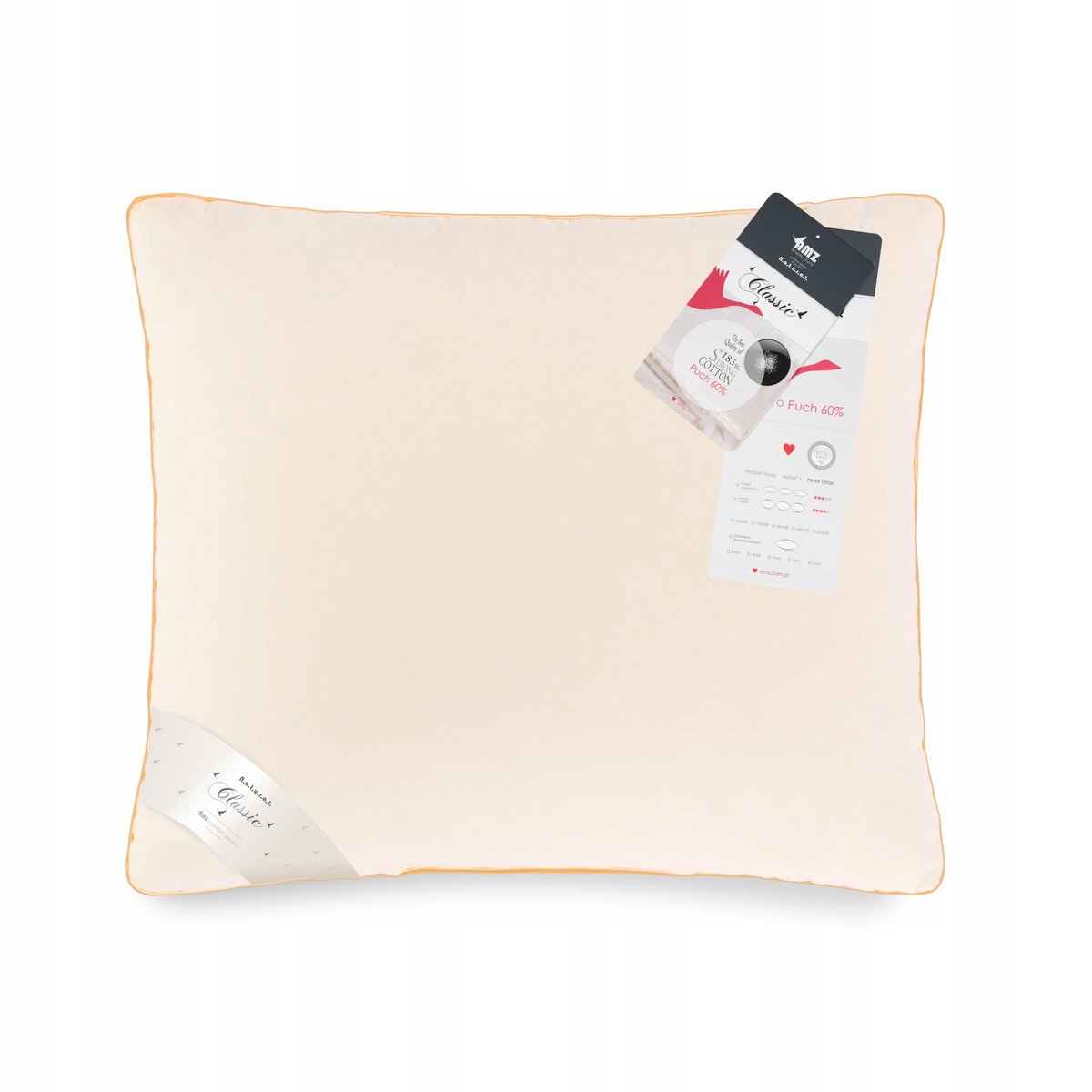 Donskussen 40x60cm Gevuld met 60% Gansendons - Crème