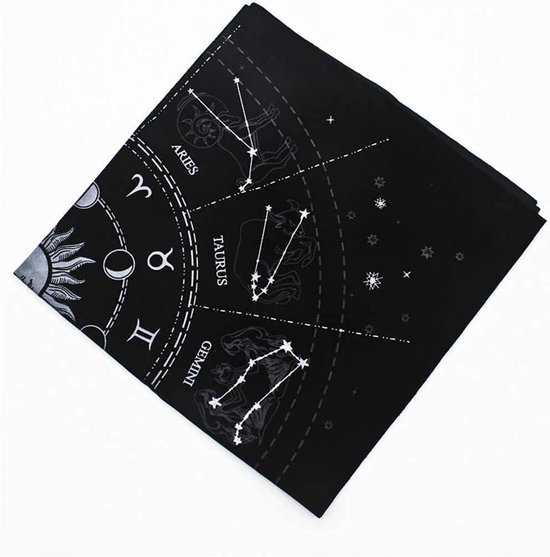 BLESSUME Divination Wicca Altaartarot tafelkleed van fluweel met tarot zakje (roze BLESSUME Divination Wicca Altaartarot tafelkleed van fluweel met tarot zakje (roze