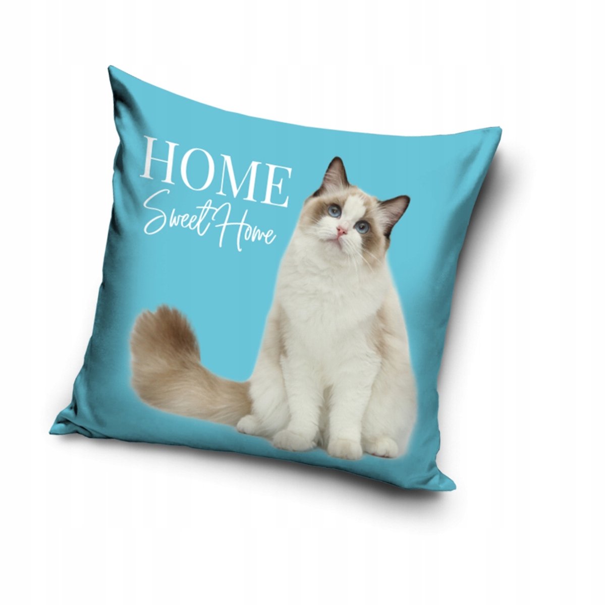 Decoratieve Kussenhoes Katje 40x40 cm - Zacht Polyester met Rits