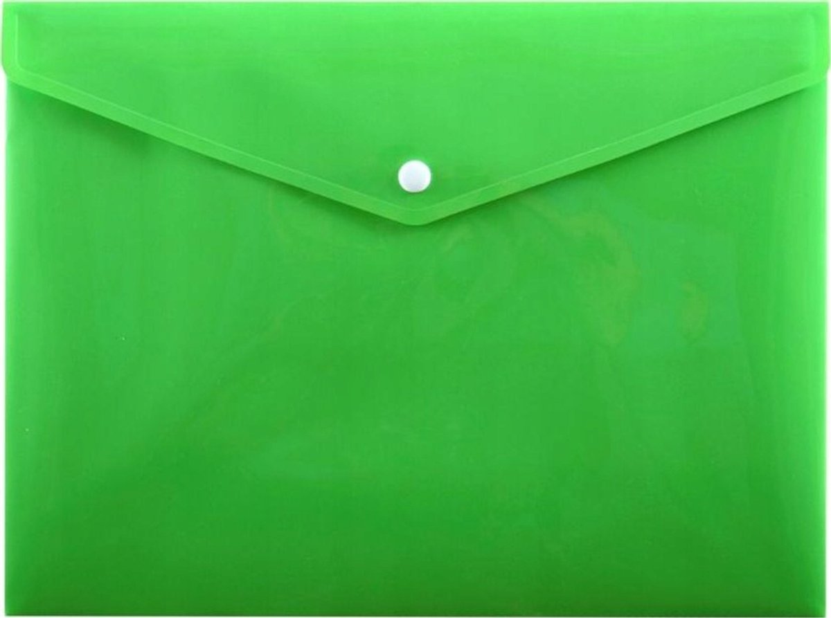 Penmate A4 Documentenmap met Drukknop - Groen