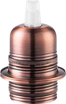 Home Sweet Home - E27 fItting - Koper - 4/4/8.5cm - Rond - voor E27 lamphouder gemaakt van metaal - geschikt voor E27 lichtbron - geschikt voor standaard E27 lampenkap - ENEC gekeurd - maak je eigen unieke lamp!