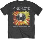 Pink Floyd Heren Tshirt -2XL- North American Tour 1994 Zwart