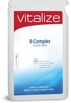 Vitalize B-Complex Actieve vorm 120 tabletten - Voor natuurlijke energie en vermindering van vermoeidheid - Activeert de energiestofwisseling van het lichaam