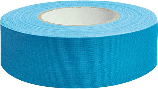 Watervaste tape - textiel - 50 meter op rol breedte 30 mm Blauw
