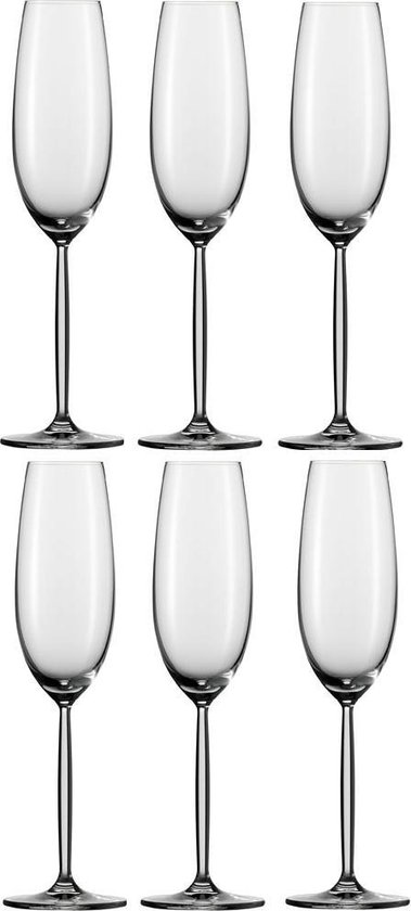 Schott Zwiesel Diva Champagneflûte met MP 7 - 0.22 Ltr - set van 6
