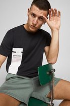 Jack & Jones T-shirt Jcoaspen Tee Ss Crew Neck 12188011 Black/relaxed Mannen Maat - M