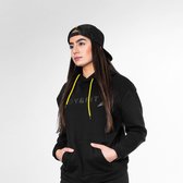 Body & Fit Essential Cosy Hoodie - Hoodie Dames - Trui met Capuchon - Sporttrui Vrouwen - Maat: XL - Zwart