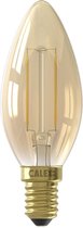 CALEX - LED Lamp - Kaarslamp Filament B35 - E14 Fitting - 2W - Warm Wit 2100K - Goud