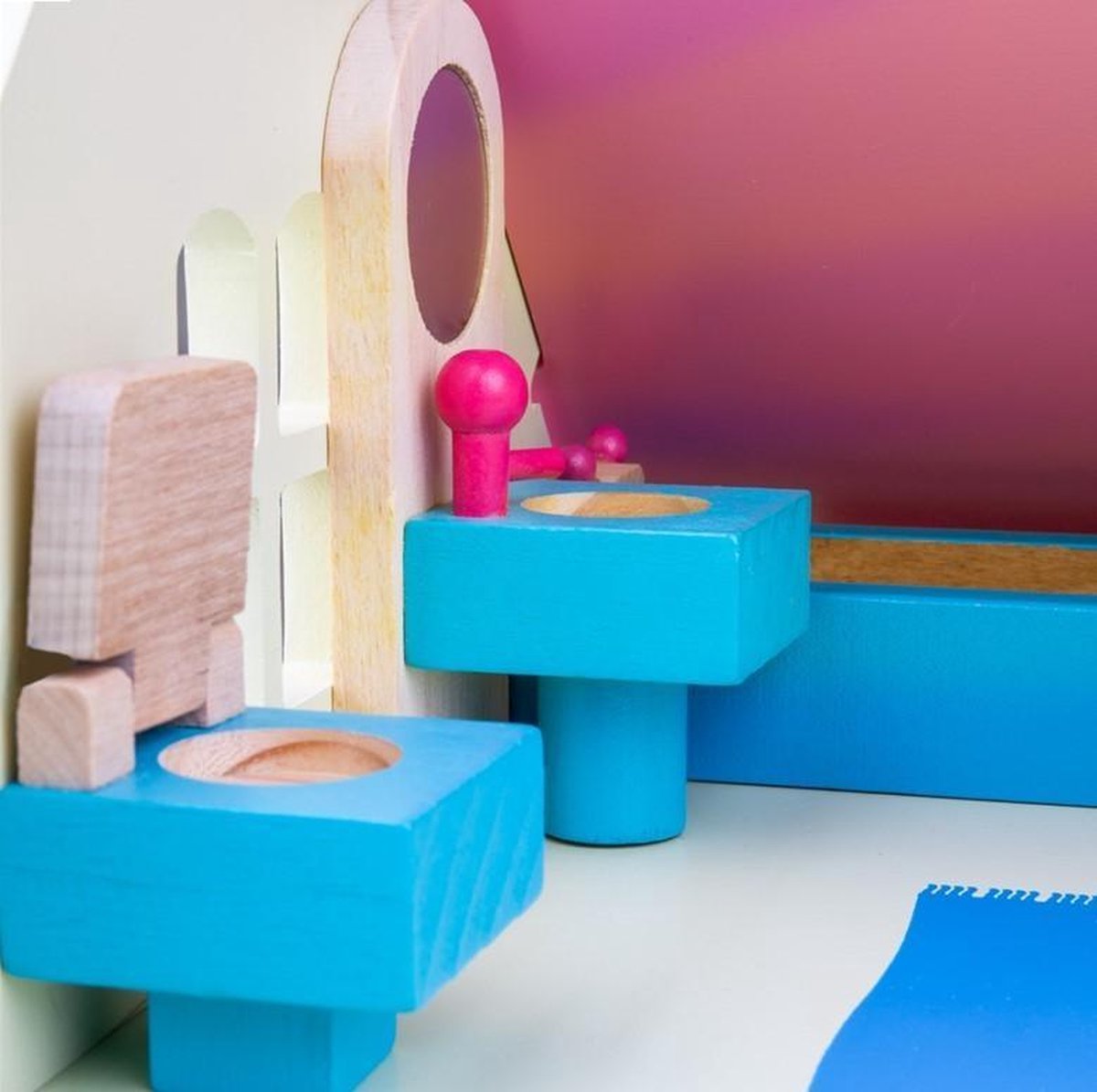 Poppenhuis Meubeltjes - BIGJIGS - Hout - Meubels Poppen - 26-Delig — afbeelding 10