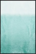 JUNIQE - Poster met kunststof lijst Fading Aqua -13x18 /Groen &