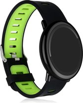 kwmobile bandje compatibel met Huami Amazfit - Armband voor fitnesstracker in zwart / groen - Horlogeband