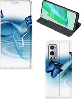 Telefoonhoesje Portemonnee OnePlus 9 Pro Smart Cover Vlinders