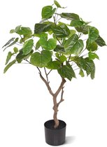 Maxifleur kunstplanten - Kunst Ficus Umbellata - Kunstplant - 90 cm - Niet van echt te onderscheiden!