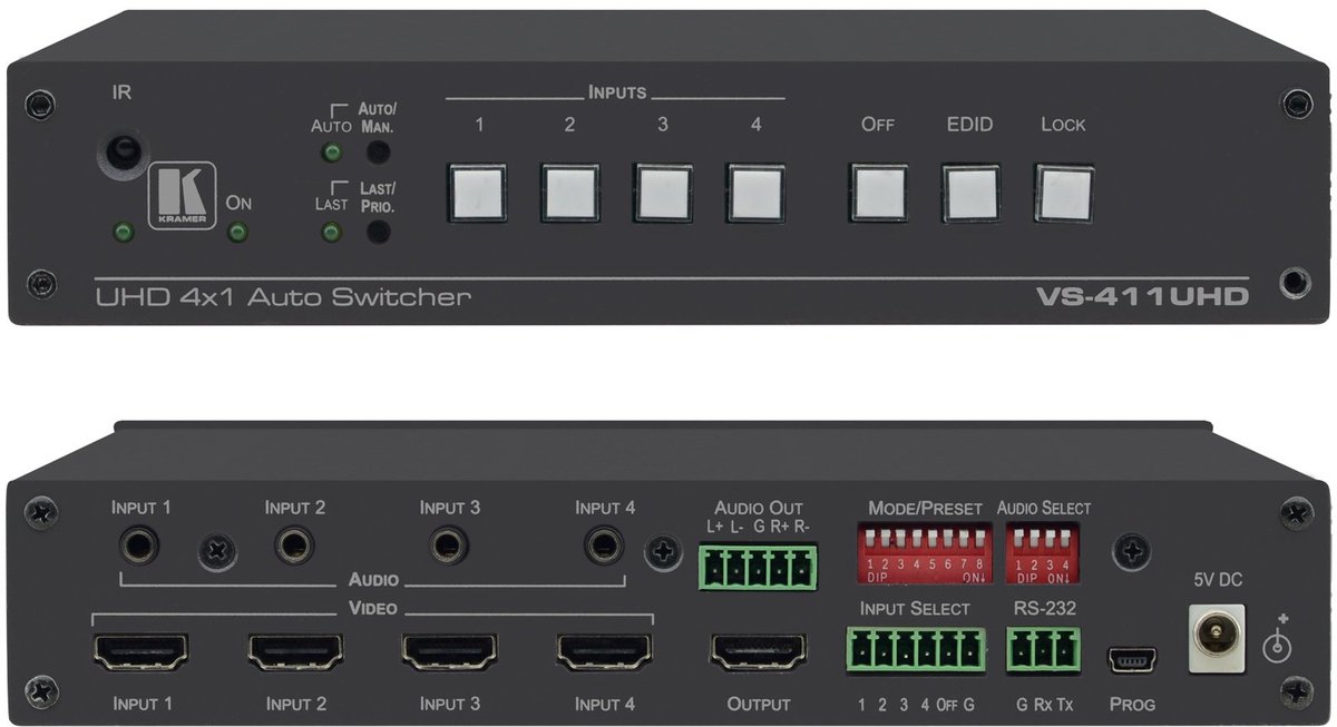 HDMI switch Kramer Electronics VS-411UHD