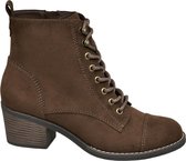 Graceland Dames Bruine veterboot - Maat 39