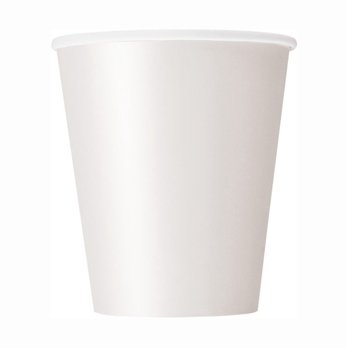 UNIQUE - 8 kartonnen witte bekertjes