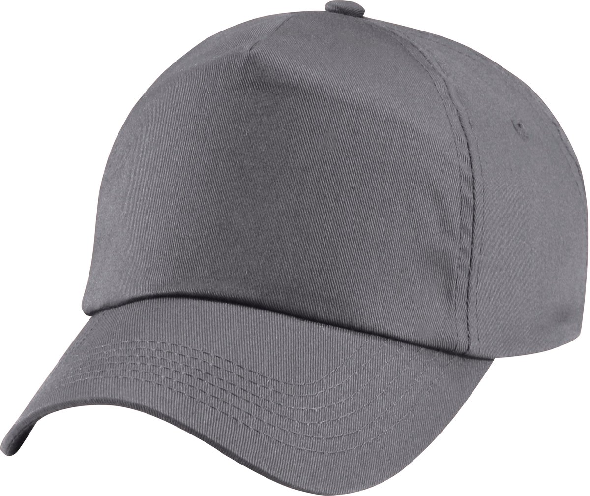 Beechfield Unisex Junior Junior 5 Panel Baseball Cap (Grafietgrijs)