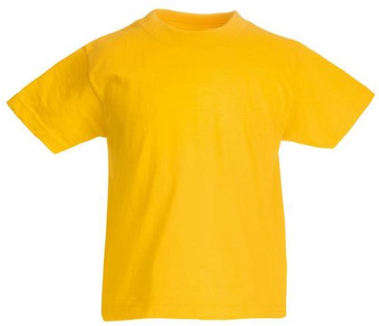 T-shirt jaune tournesol à manches courtes.