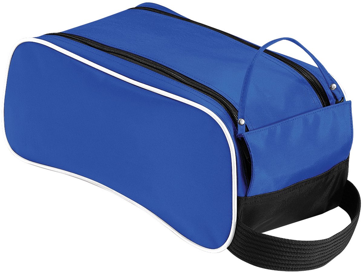 Quadra Teamkleding Schoenenzak - 9 Liter (Verpakking van 2) (Helder koninklijk/zwart/wit)