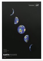 Earth Phases from Tranquility Base on the Moon (B), NASA Science - Foto op Forex - 50 x 70 cm (B2)