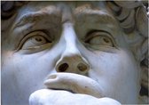 Details van Michelangelo's David in Florence - Foto op Forex - 80 x 60 cm