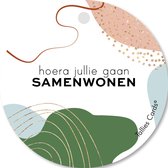 Tallies Cards - kadokaartjes  - bloemenkaartjes - Samenwonen - Abstract - set van 5 kaarten - verhuiskaart - huis - verhuizen - woning - samenwonen - 100% Duurzaam