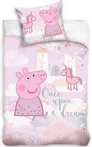 Peppa Pig Once Upon A Dream - Baby Dekbedovertrek - 100 x 135 cm - Roze