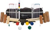 Top Croquet set - Hardhout - voor hele familie 6 persoons Luxe Tas Klasse en Geweldig