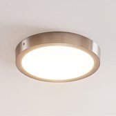 ELC - LED plafondlamp - aluminium - H: 3.8 cm - nikkel