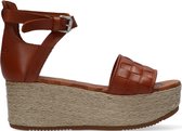 Shabbies 154020008 Sandalen - Dames - Cognac - Maat 38