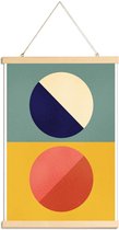 JUNIQE - Posterhanger Split Screen -40x60 /Kleurrijk