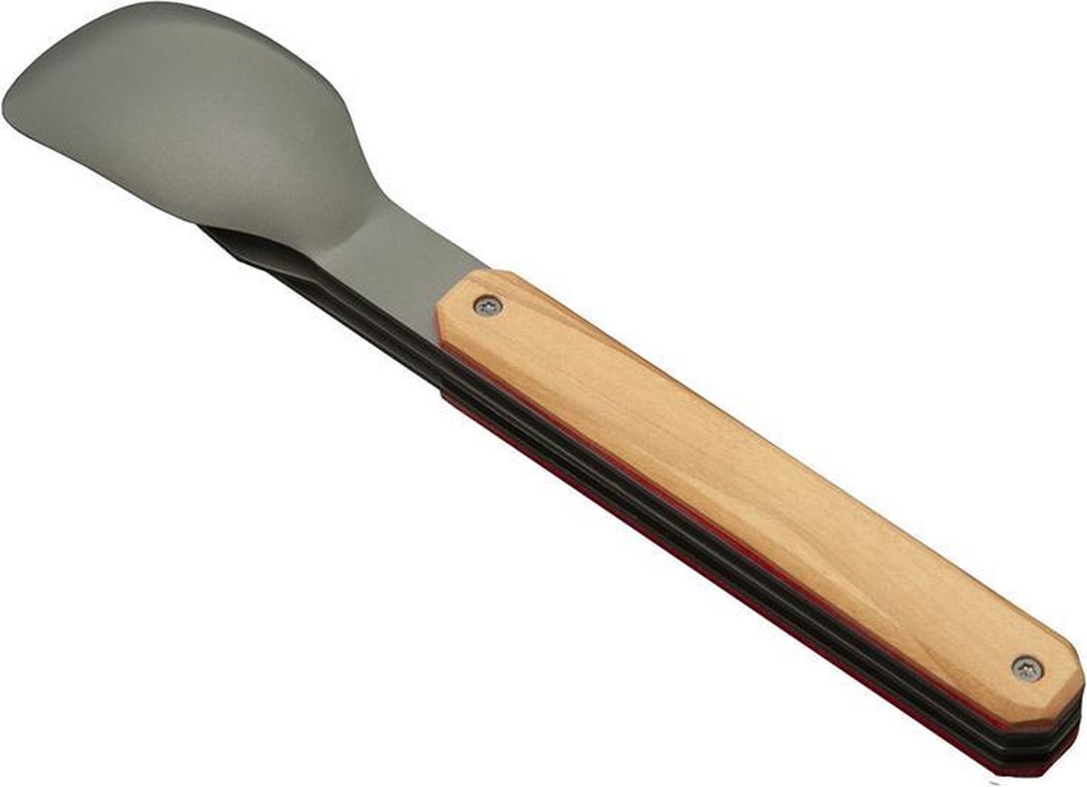 Bestek To Go - Akinod - Hout RVS Zilver/Beige 3-delig