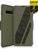 ITSKINS Level 2 SpectrumFolio for Samsung Galaxy S10 Kaki