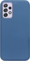 - ADEL Premium Siliconen Back Cover Softcase Hoesje Geschikt voor Samsung Galaxy A72 - Blauw
