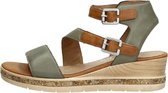 Remonte Dames sandalen Sandalen Plat - groen - Maat 45