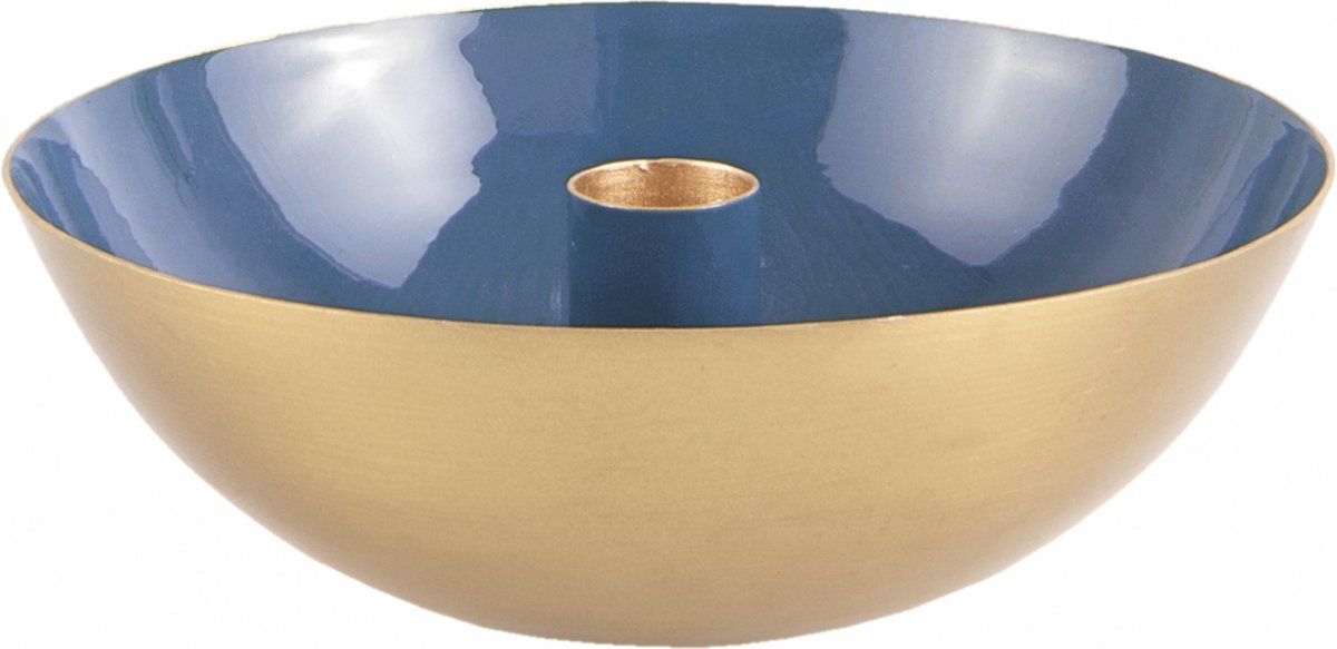 Pt Kaarsenstandaard Tub Enamel Large - Blue