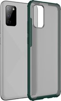 Samsung Galaxy A02s Hoesje - Mobigear - Shockproof Serie - Hard Kunststof Backcover - Groen - Hoesje Geschikt Voor Samsung Galaxy A02s