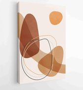 Abstract art background vector. Modern Nature shape line art wallpaper 2 - Moderne schilderijen – Vertical – 1934355029 - 50*40 Vertical