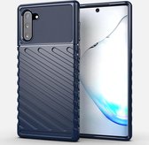Voor Galaxy Note 10 Thunderbolt Shockproof TPU Soft Case (donkerblauw)