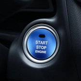 3D Aluminium Motor Start Stop Drukknop Cover Trim Decoratieve Sticker voor Mazda (Blauw)