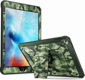 SUPCASE Full Cover Case Hoesje iPad 2017 5e Generatie / iPad 2018 6e Generatie - 9.7 inch - Camo Groen