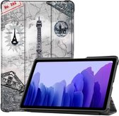 FONU Smart Folio Hoes Samsung Tab A7 2020 10.4 inch - T500 / T505 - Eiffeltoren