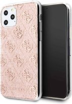 Roze hoesje van Guess - Backcover - iPhone 11 Pro - Collection 2020 - Silicone