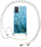 FONU Backcase Hoesje Met Koord Samsung Galaxy A71 - Blue Ocean