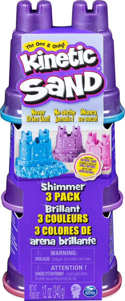 Kinetic Sand - Glitterzand 3 Pack 340 g - Sensorisch speelgoed