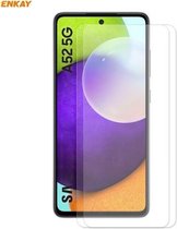 Voor Samsung Galaxy A52 5G 2 STUKS ENKAY Hat-Prince 0.26mm 9H 2.5D Gebogen Rand Gehard Glas Film
