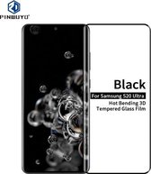 Voor Galaxy S20 Ultra PINWUYO 9H 3D Hot Bending Tempered Glass Film (Zwart)